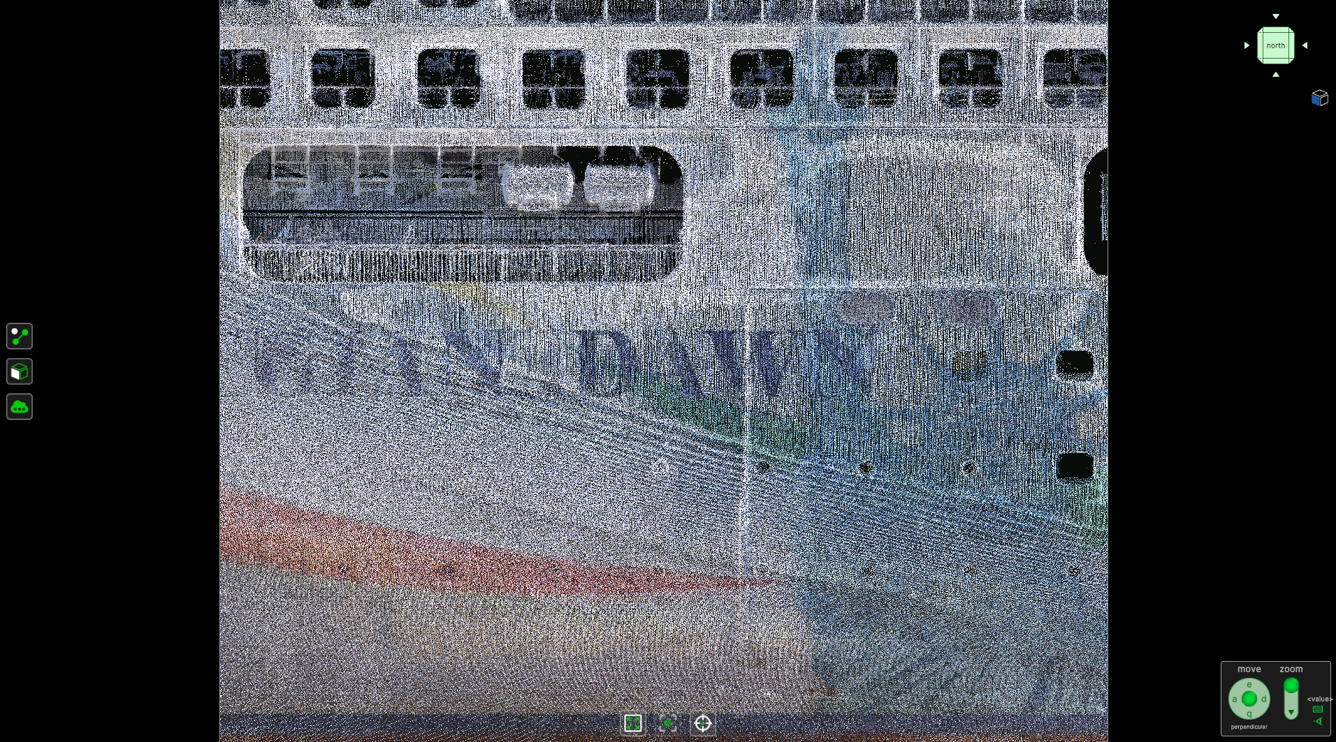Norwegian Dawn point cloud - mid section side view
